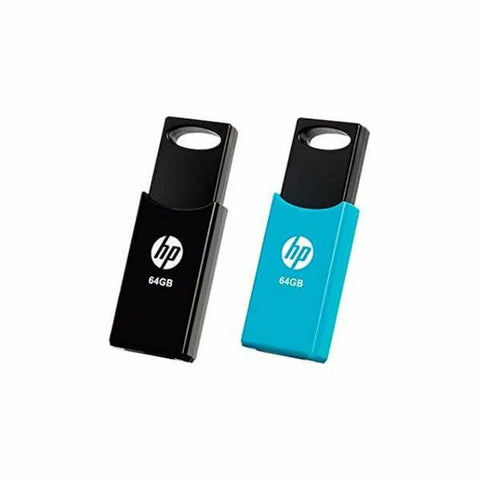USB stick HP 212 USB 2.0 Blue/Black (2 uds) - Generation Gamer