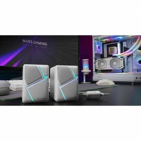 PC Speakers Mars Gaming MSHW White